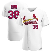 Drew Rom Men's St. Louis Cardinals Home Jersey - White Authentic