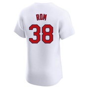 Drew Rom Men's St. Louis Cardinals Home Jersey - White Elite