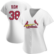 Drew Rom Women's St. Louis Cardinals Home Jersey - White Authentic