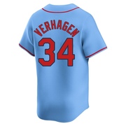 Drew VerHagen Men's St. Louis Cardinals Alternate Jersey - Light Blue Limited