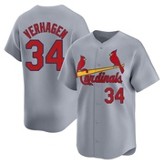 Drew VerHagen Men's St. Louis Cardinals Away Jersey - Gray Limited