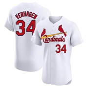 Drew VerHagen Men's St. Louis Cardinals Home Jersey - White Elite