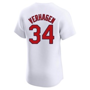 Drew VerHagen Men's St. Louis Cardinals Home Jersey - White Elite