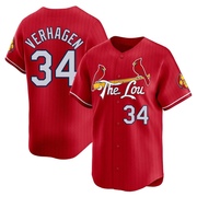 Drew VerHagen Youth St. Louis Cardinals 2024 City Connect Jersey - Red Limited