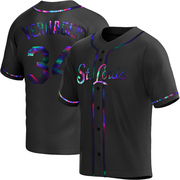 Drew VerHagen Youth St. Louis Cardinals Alternate Jersey - Black Holographic Replica