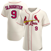 Enos Slaughter Men's St. Louis Cardinals Alternate Jersey - Cream Authentic