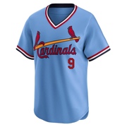 Enos Slaughter Men's St. Louis Cardinals Cooperstown Collection Jersey - Light Blue Limited