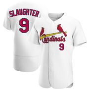 Enos Slaughter Men's St. Louis Cardinals Home Jersey - White Authentic