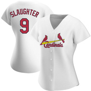 Enos Slaughter Women's St. Louis Cardinals Home Jersey - White Authentic