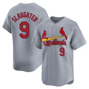 Enos Slaughter Youth St. Louis Cardinals Away Jersey - Gray Limited