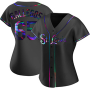 Giovanny Gallegos Women's St. Louis Cardinals Alternate Jersey - Black Holographic Replica