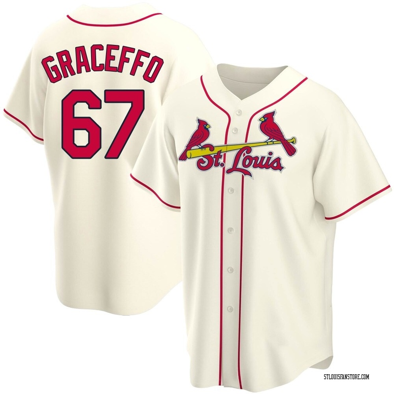 Gordon Graceffo Men's St. Louis Cardinals Alternate Jersey - Cream Replica