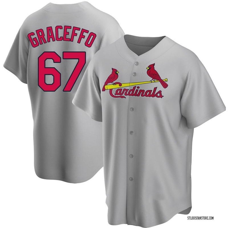 Gordon Graceffo Men's St. Louis Cardinals Road Jersey - Gray Replica