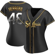 Ivan Herrera Women's St. Louis Cardinals Alternate Jersey - Black Golden Replica