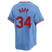 J.A. Happ Men's St. Louis Cardinals Cooperstown Collection Jersey - Light Blue Limited