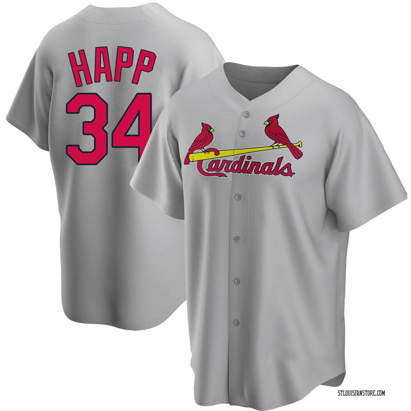 J.A. Happ Men's St. Louis Cardinals Road Jersey - Gray Replica