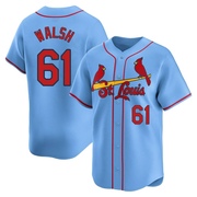 Jake Walsh Men's St. Louis Cardinals Alternate Jersey - Light Blue Limited