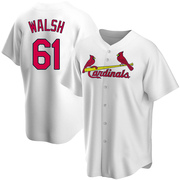 Jake Walsh Men's St. Louis Cardinals Home Jersey - White Replica