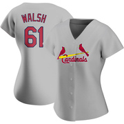 Jake Walsh Women's St. Louis Cardinals Road Jersey - Gray Authentic