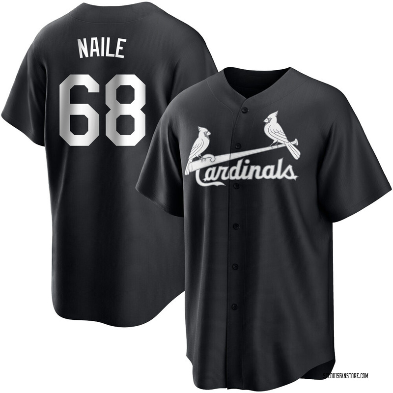 James Naile Men's St. Louis Cardinals Jersey - Black/White Replica