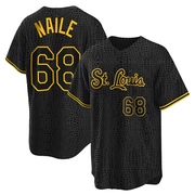 James Naile Men's St. Louis Cardinals Snake Skin City Jersey - Black Replica