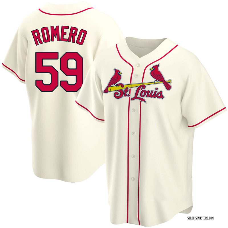 JoJo Romero Men's St. Louis Cardinals Alternate Jersey - Cream Replica