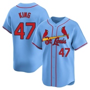 John King Men's St. Louis Cardinals Alternate Jersey - Light Blue Limited