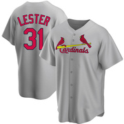 Jon Lester Men's St. Louis Cardinals Road Jersey - Gray Replica