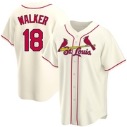 Jordan Walker Men's St. Louis Cardinals Alternate Jersey - Cream Replica