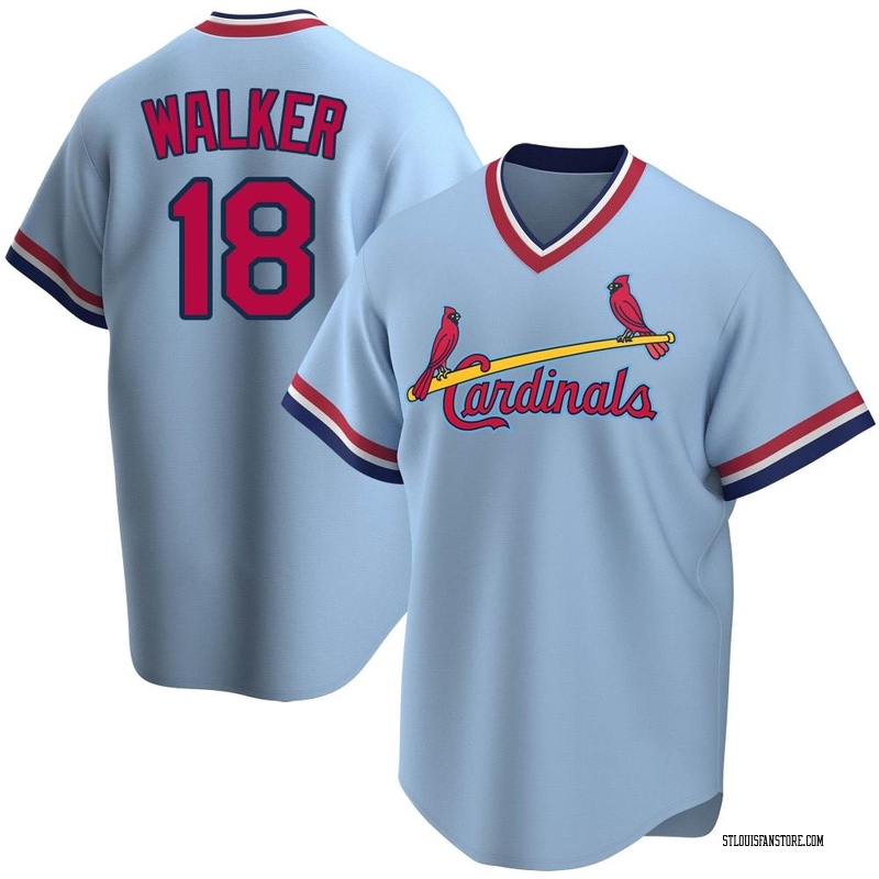 Jordan Walker Men's Nike Light Blue St. Louis Cardinals Alternate Replica Custom Jersey