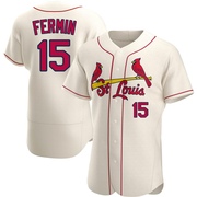 Jose Fermin Men's St. Louis Cardinals Alternate Jersey - Cream Authentic