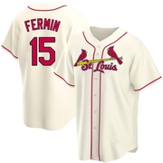 Jose Fermin Men's St. Louis Cardinals Alternate Jersey - Cream Replica