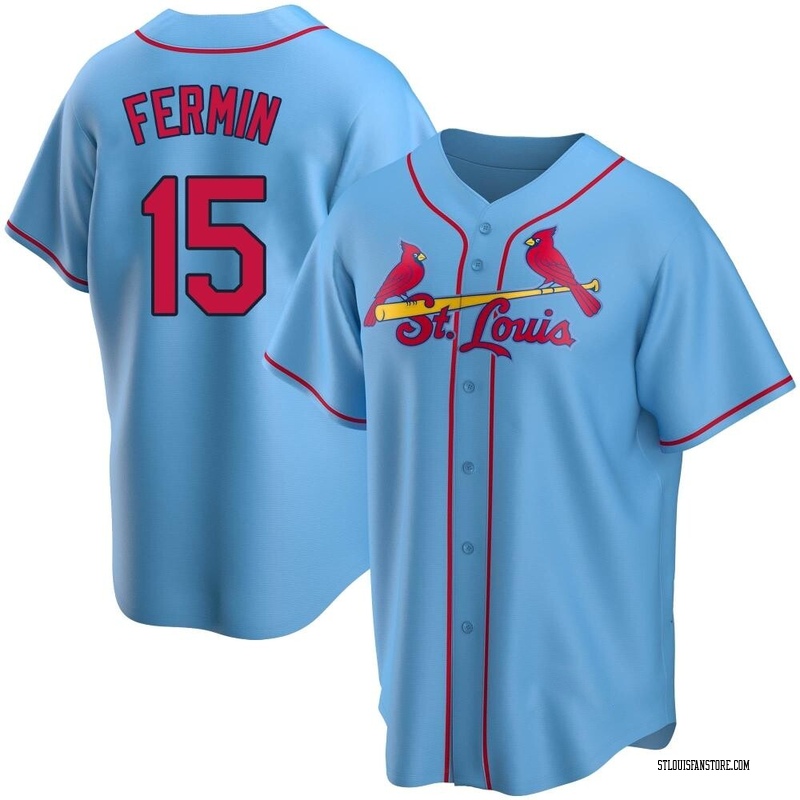 Jose Fermin Men's St. Louis Cardinals Alternate Jersey - Light Blue Replica