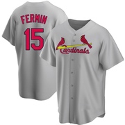 Jose Fermin Men's St. Louis Cardinals Road Jersey - Gray Replica