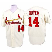 Ken Boyer Men's St. Louis Cardinals 1964 Throwback Jersey - Cream Authentic