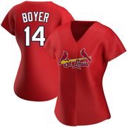 Ken Boyer Women's St. Louis Cardinals Alternate Jersey - Red Authentic