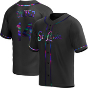 Ken Boyer Youth St. Louis Cardinals Alternate Jersey - Black Holographic Replica