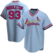 Keynan Middleton Men's St. Louis Cardinals Road Cooperstown Collection Jersey - Light Blue Replica