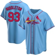 Keynan Middleton Youth St. Louis Cardinals Alternate Jersey - Light Blue Replica