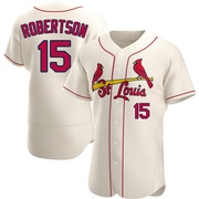 Kramer Robertson Men's St. Louis Cardinals Alternate Jersey - Cream Authentic