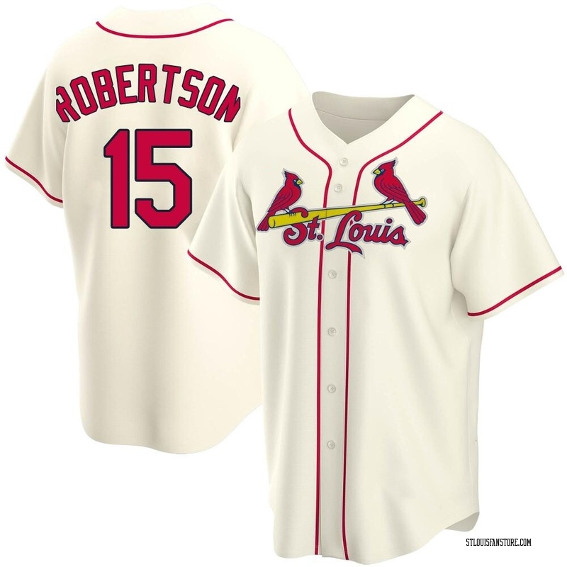 Kramer Robertson Men's St. Louis Cardinals Alternate Jersey - Cream Replica