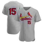 Kramer Robertson Men's St. Louis Cardinals Road Jersey - Gray Authentic