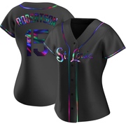 Kramer Robertson Women's St. Louis Cardinals Alternate Jersey - Black Holographic Replica