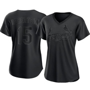 Kramer Robertson Women's St. Louis Cardinals Pitch Fashion Jersey - Black Replica