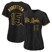 Kramer Robertson Women's St. Louis Cardinals Snake Skin City Jersey - Black Replica