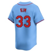 Kwang Hyun Kim Men's St. Louis Cardinals Alternate Jersey - Light Blue Limited