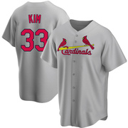 Kwang Hyun Kim Men's St. Louis Cardinals Road Jersey - Gray Replica