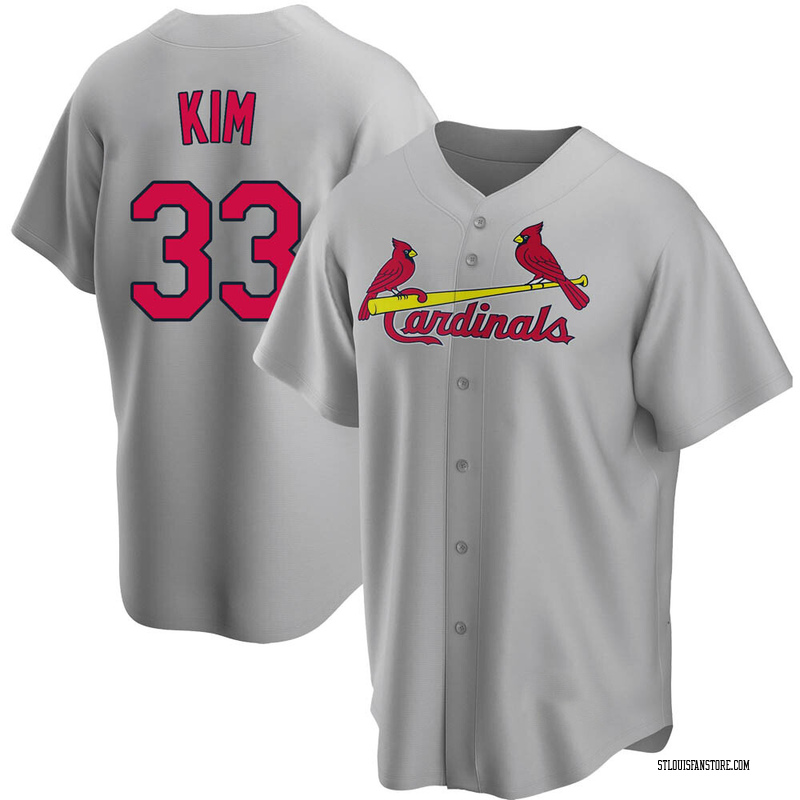 Kwang Hyun Kim Men's St. Louis Cardinals Road Jersey - Gray Replica