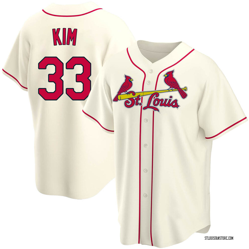 Kwang Hyun Kim Youth St. Louis Cardinals Alternate Jersey - Cream Replica