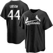 Kyle Gibson Youth St. Louis Cardinals Jersey - Black/White Replica